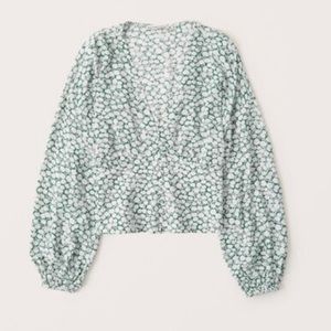 Abercrombie Button-Up Waisted Blouse